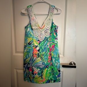 Lilly Pulitzer | Blue and Green Sleeveless Sundress | Size 00